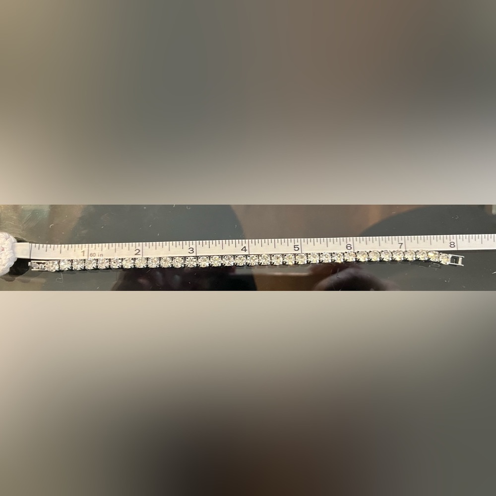 Rhinestone tennis bracelet